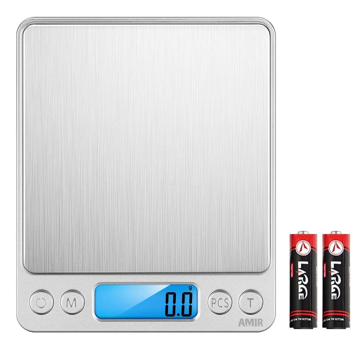 Digital Kitchen Scale, 3000g 0.01oz/ 0.1g Pocket Cooking Scale, Mini Food Scale, Pro Electronic Jewelry Scale with Back-lit LCD Display