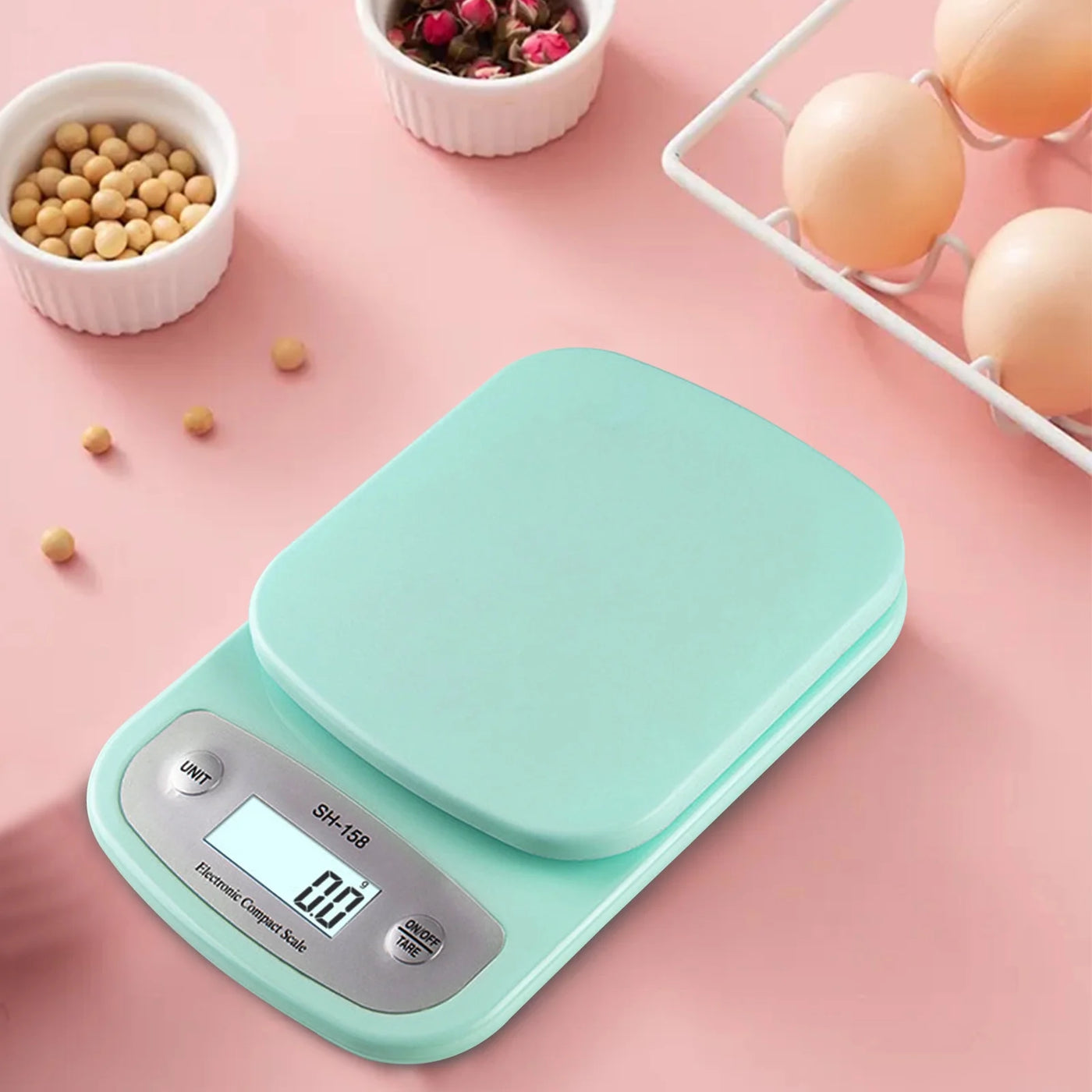 Digital Kitchen Scale, 3000G/0.01G High Accuracy Precision Multifunction Food Meat Scale Jewelry Lab Carat Powder Scale with Back-lit LCD Display