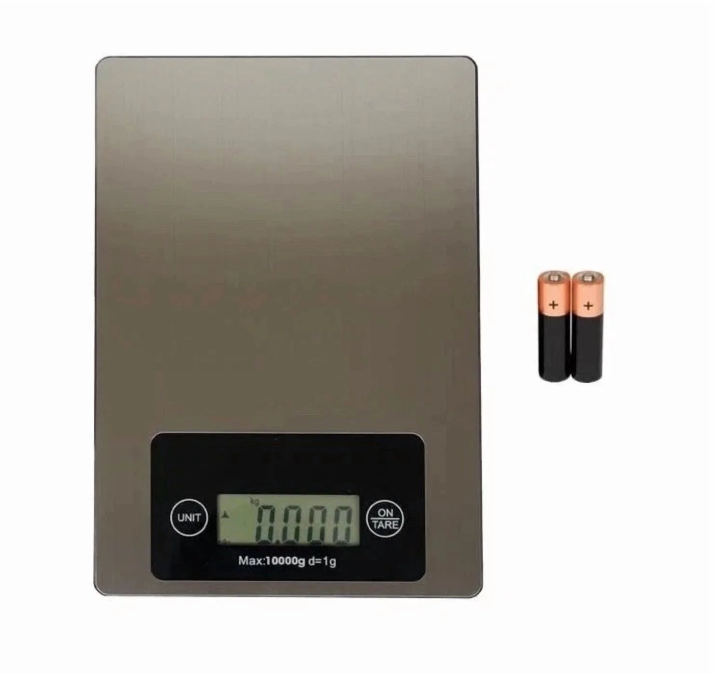 Large Food Scale 22 Lb (10 Kg) Stainless Steel Digital Kitchen Scale for Gr, for Accurate Kitchen, Food and Portion Weighing