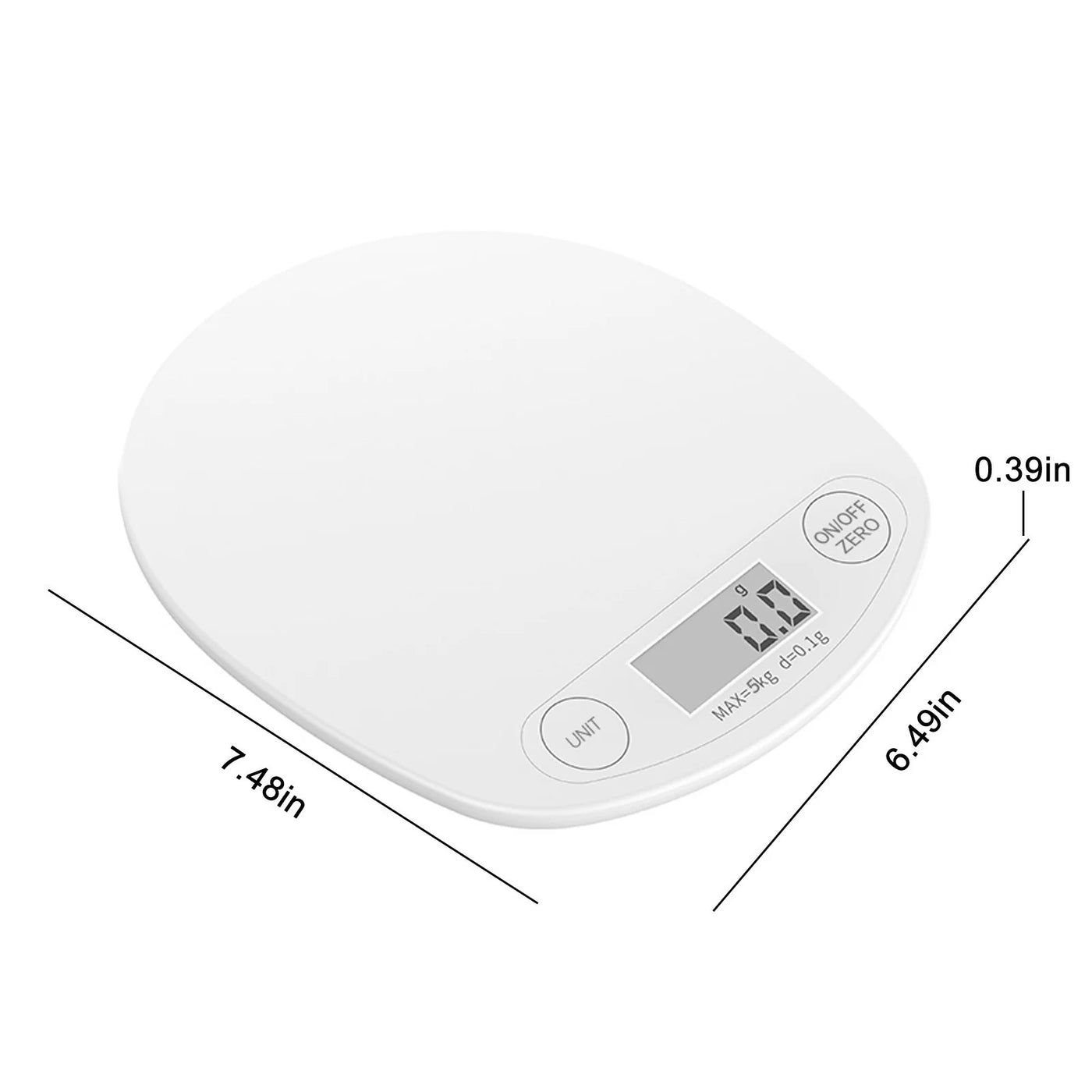 Food Kitchen Gram Scale, Digital Ounces and Grams for Cooking, Baking, Meal Preparation, Dieting and Weight Loss
