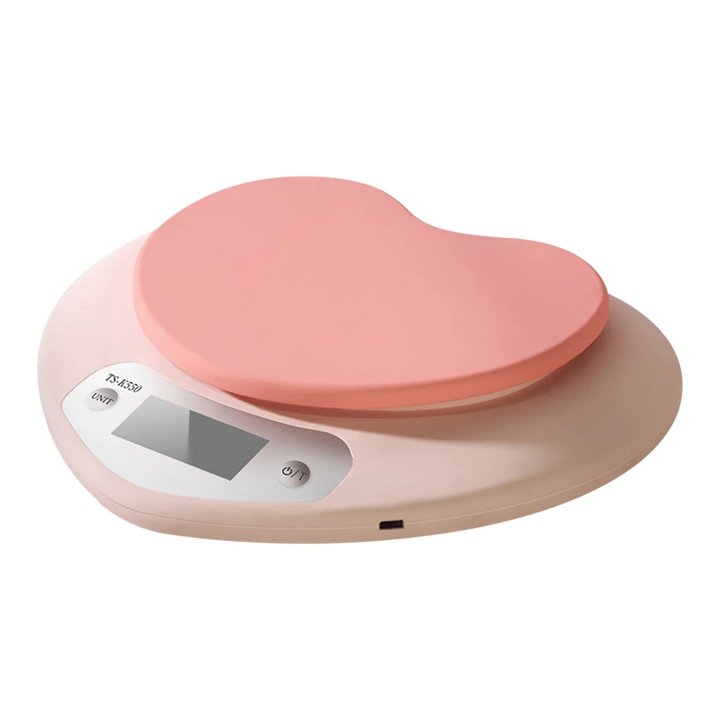 Dnogom Heart-shape Digital Kitchen Baking Scale, 0.1g Accurate High-sensitivity Food/Coffee Gram Scale for Baking Cooking Coffee(pink)