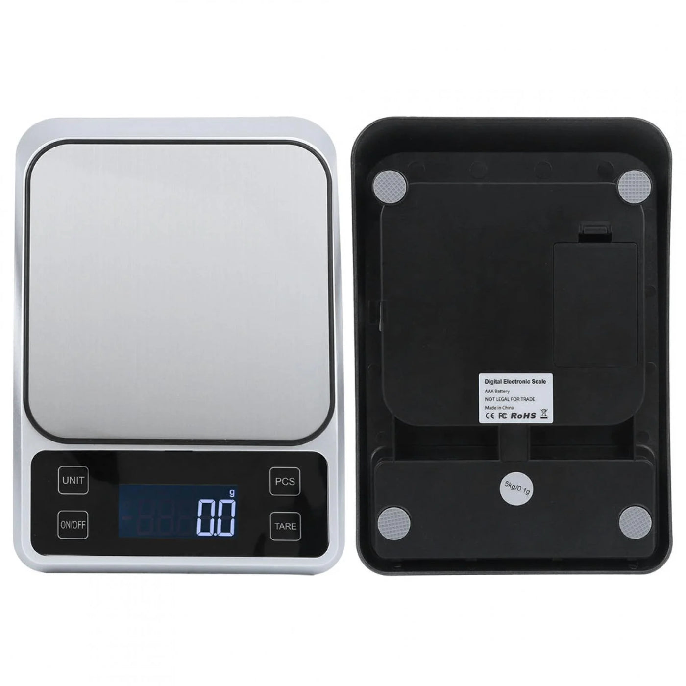 Stainless Steel Digital Kitchen Scale, Kitchen Scales, Maximum Capacity of A 5000G for Kitchen Food Weight Cooking