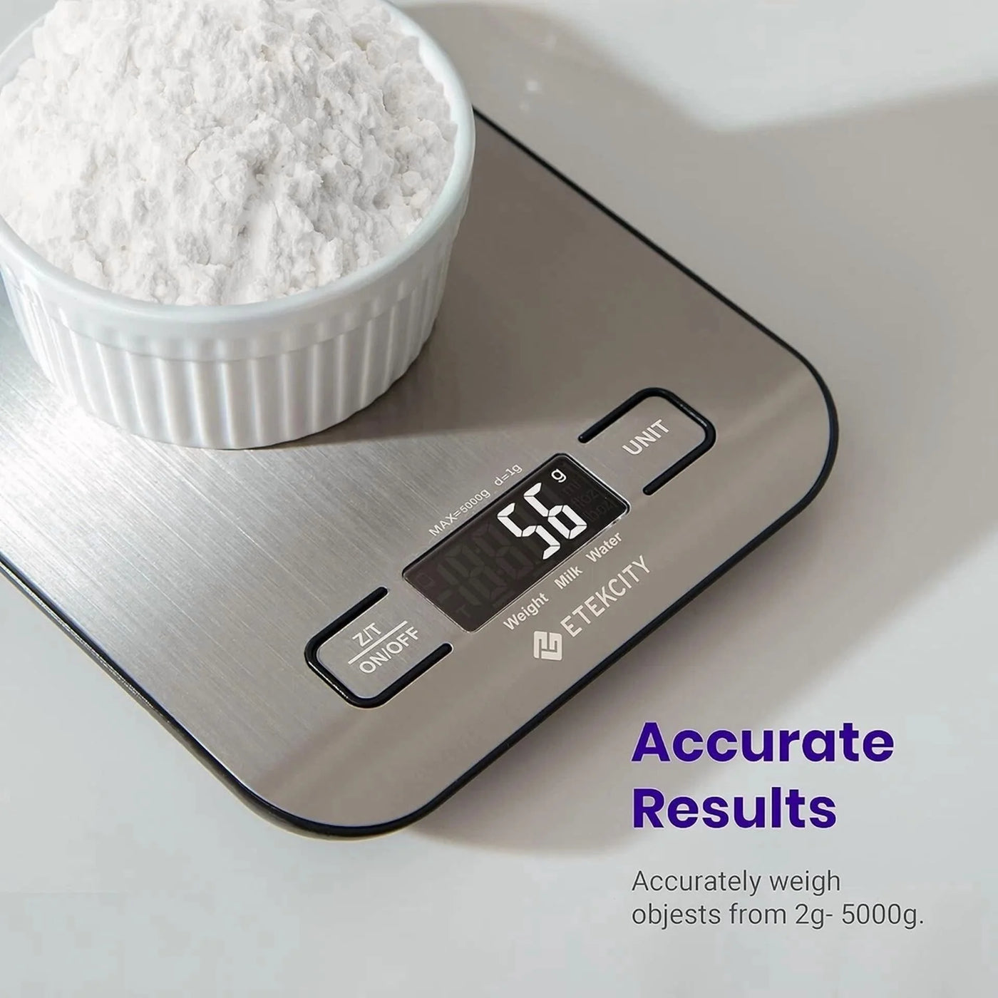 Kitchen Scale 22Lb Capacity Stainless Steel Unit Conversion for Jewelry Baking, for Accurate Kitchen, Food and Portion Weighing