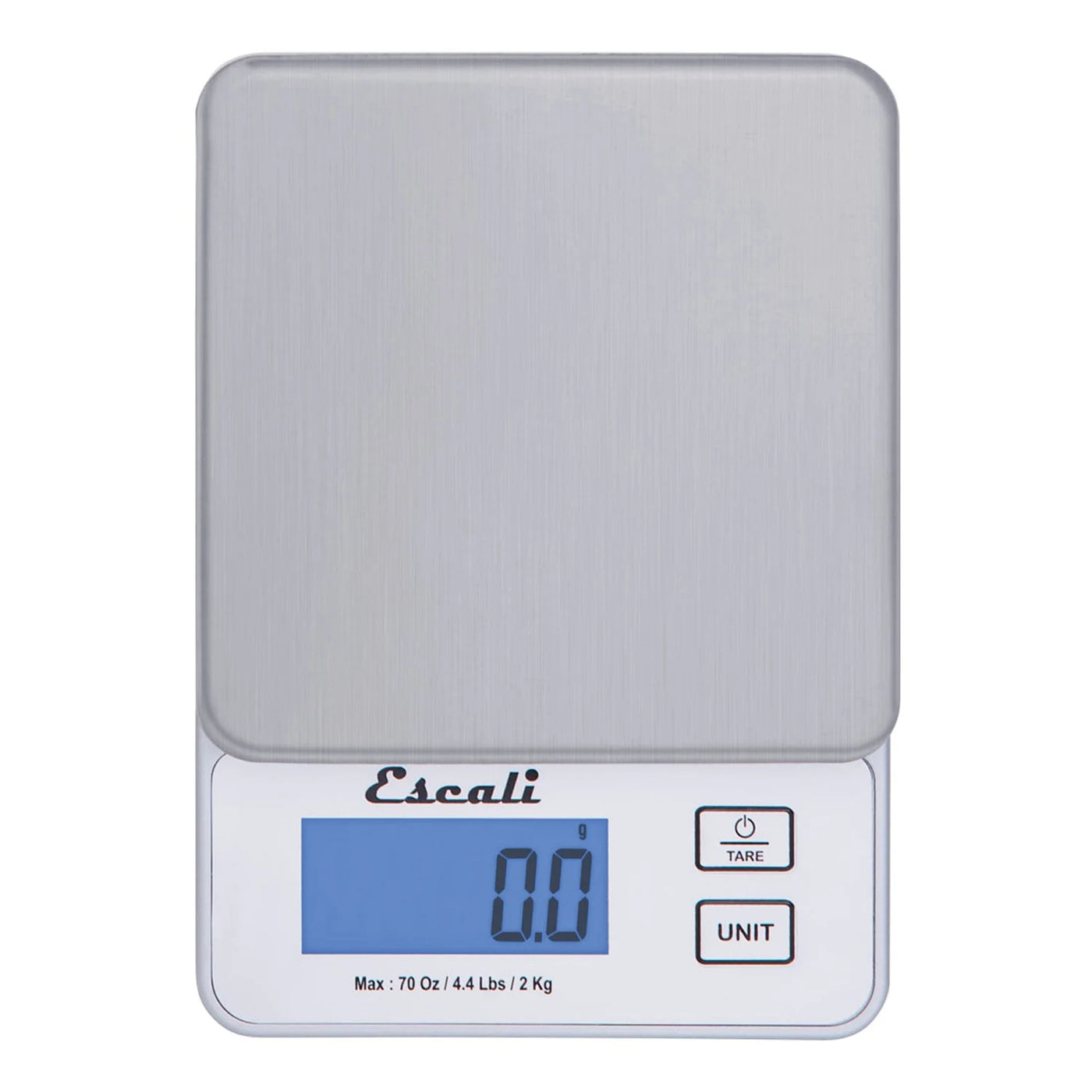 Vera Pr2000s Compact High Precision Kitchen/Baking/Herb Scale, Measures Liquid and Dry Ingredients, LCD Digital Display, 4.4lb Capacy, Silver