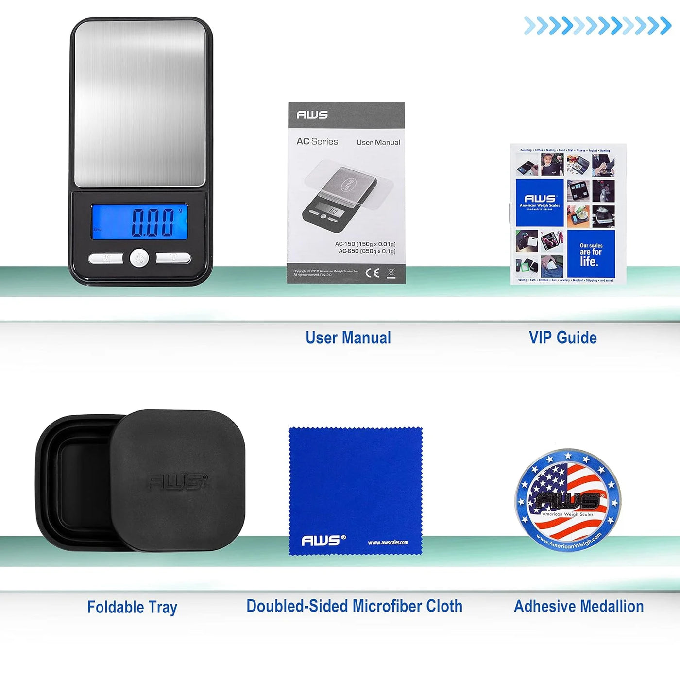 Digital Pocket Weight Scale, Stainless Steel, Black 150g, for Accurate Kitchen, Food and Portion Weighing