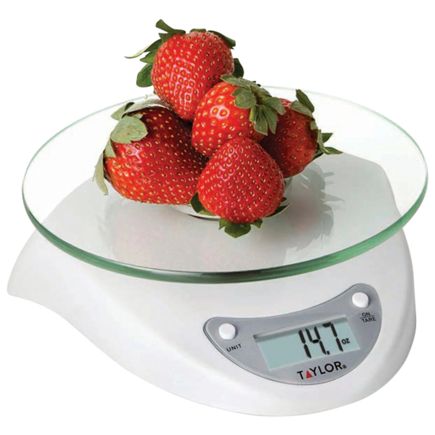 Digital Glass Platform White Base Food Scale and Kitchen Scale, for Accurate Kitchen, Food and Portion Weighing