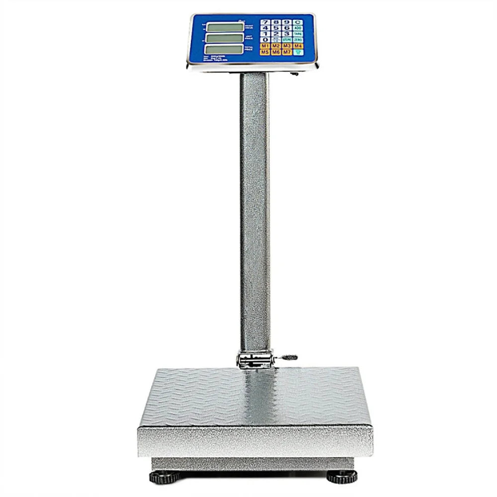 660 Lbs Weight Platform Scale Digital Floor Folding Scale, Price Computing Scale, Commercial Food Meat Produce Weighing Scale in Lb and Kg