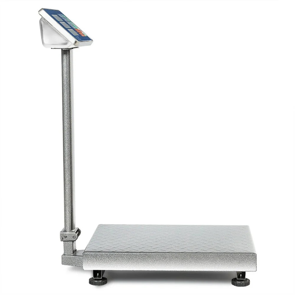 660 Lbs Weight Platform Scale Digital Floor Folding Scale, Price Computing Scale, Commercial Food Meat Produce Weighing Scale in Lb and Kg