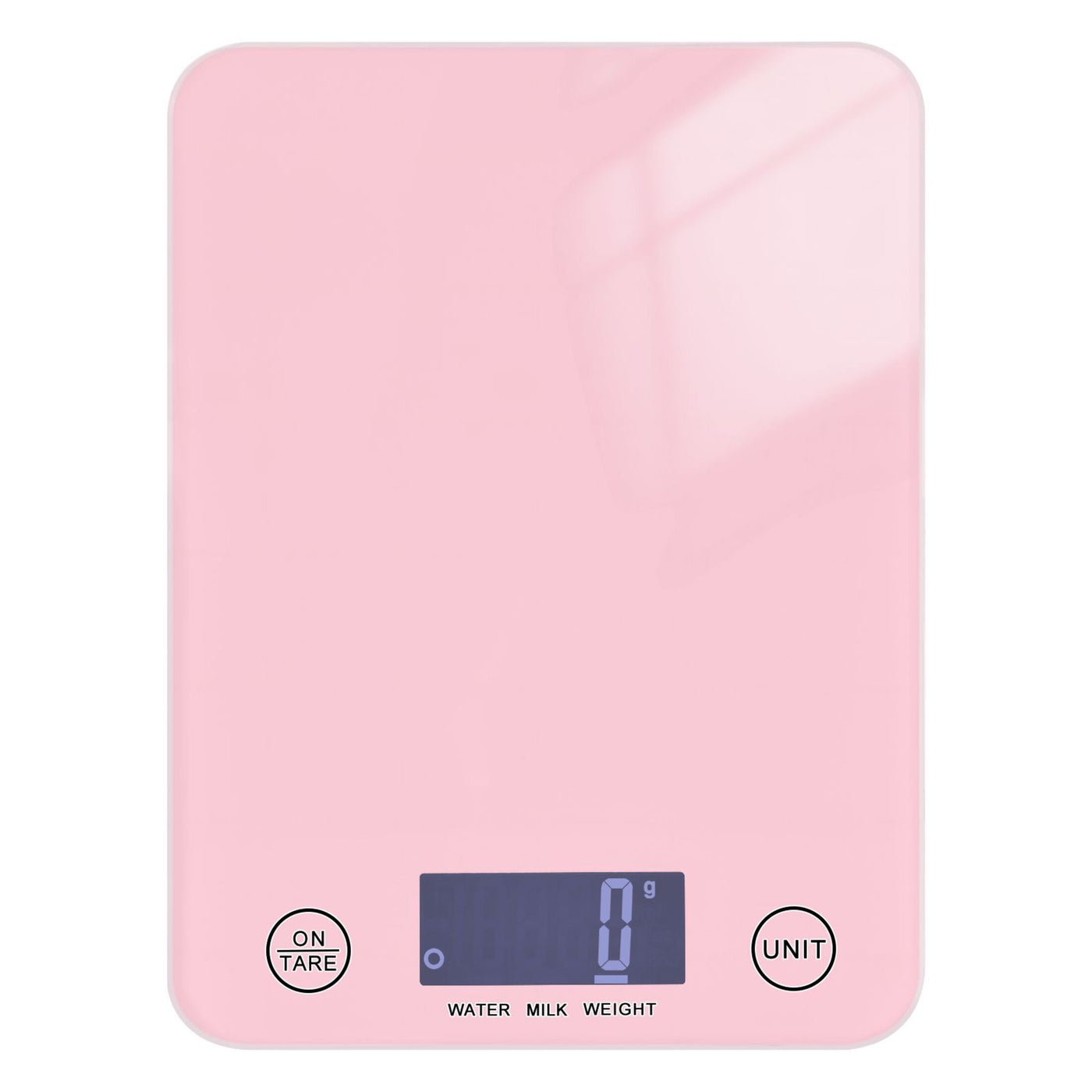 Digital Kitchen Food Scale Weight Grams Oz for Baking Cooking Coffee 11lb 0.05oz/1g Glass Soft Pink, for Accurate Kitchen, Food and Portion Weighing