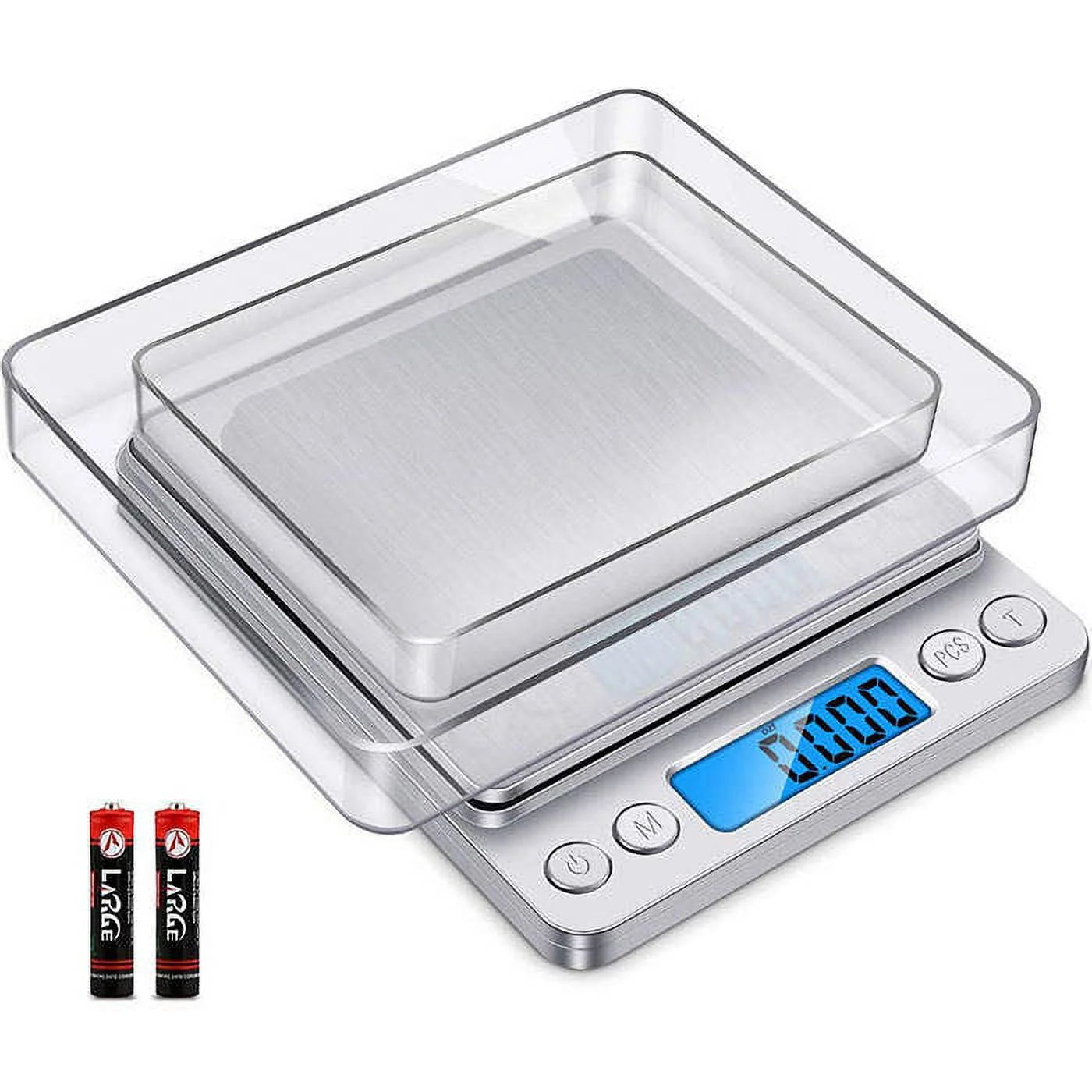 Digital Kitchen Food Scale, Tray, Battery Powered, Automatic Shut-off, Digital Display, for Accurate Kitchen, Food and Portion Weighing
