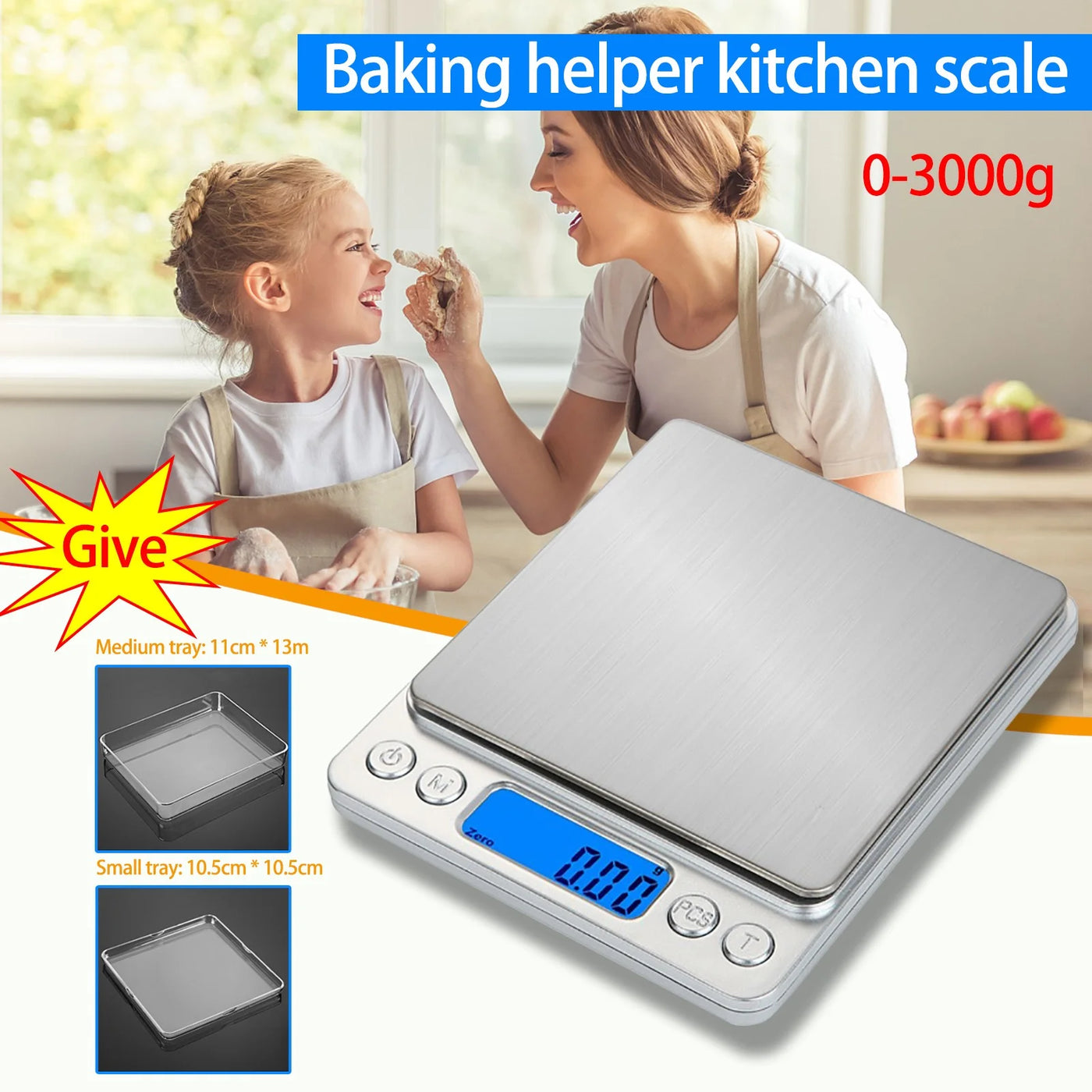 Kitchen Precision Electronic Scale Precision 0.1 Gram Me Dical Drug Electronic, for Accurate Kitchen, Food and Portion Weighing