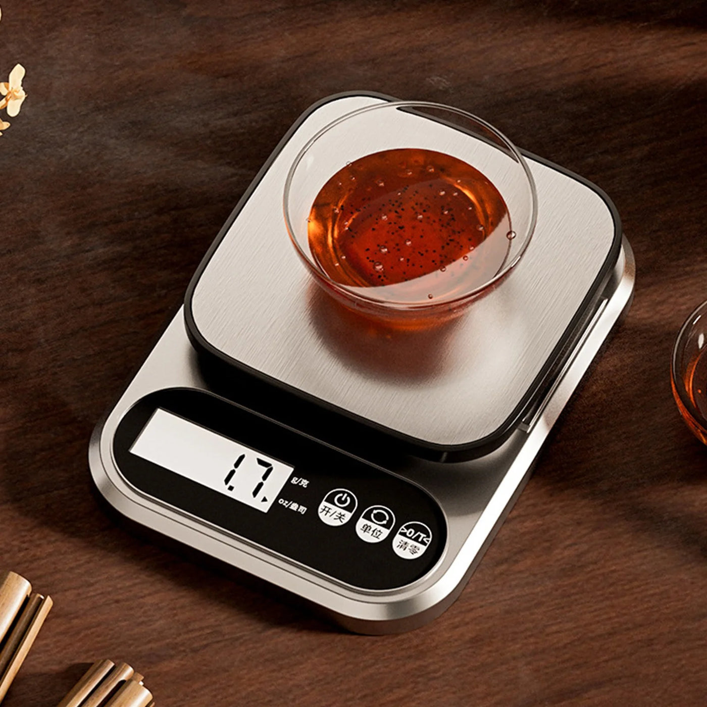 Small Digital Electronic Scale High Precision Gram Scale for Kitchen Baking Food Jewelry Portable Design 7.87Inch X 5.71Inch X 1.29Inch
