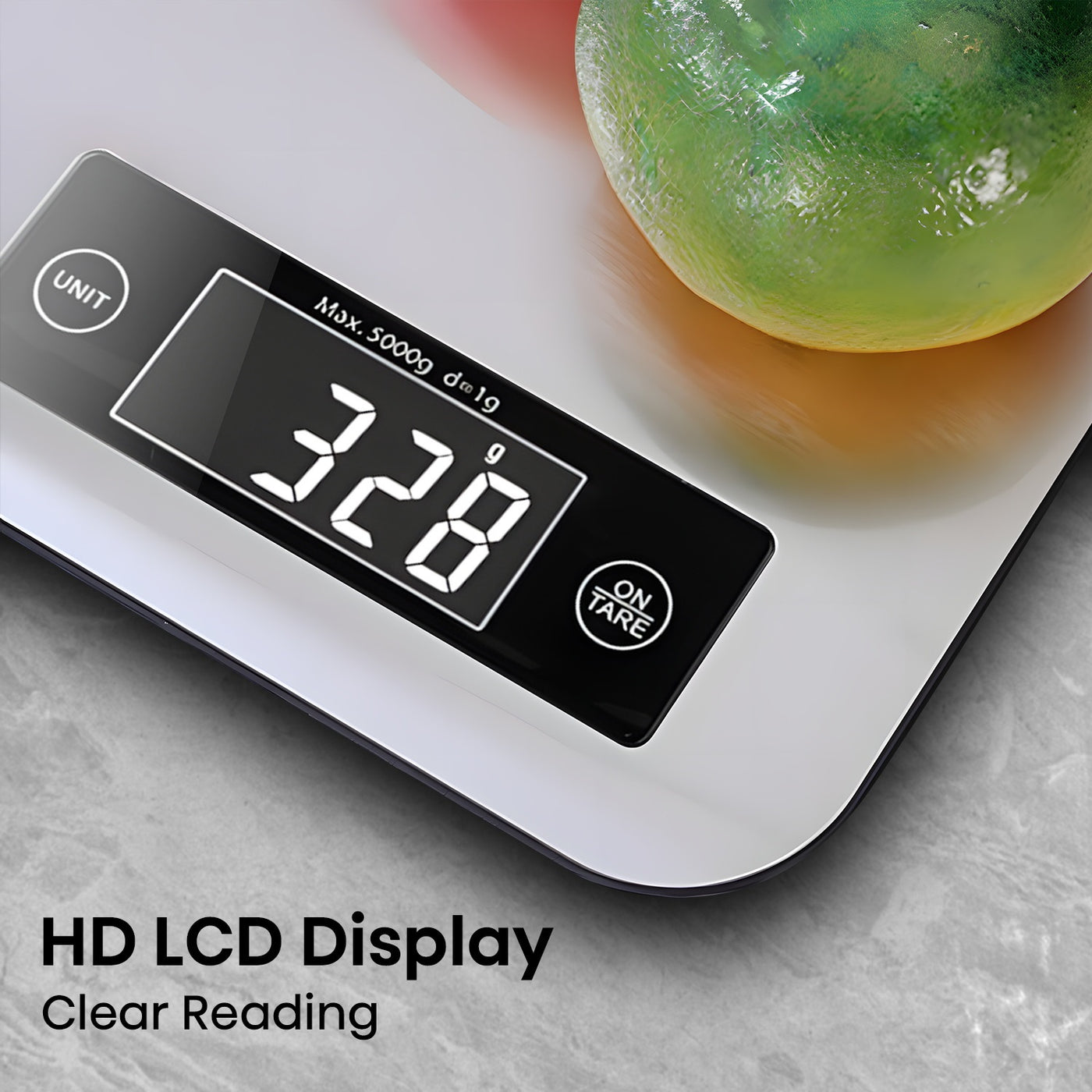 Digital Kitchen Scale with App, Bluetooth Smart Food Weight Scale, Stainless Steel, Metal, 11lbs/5kg