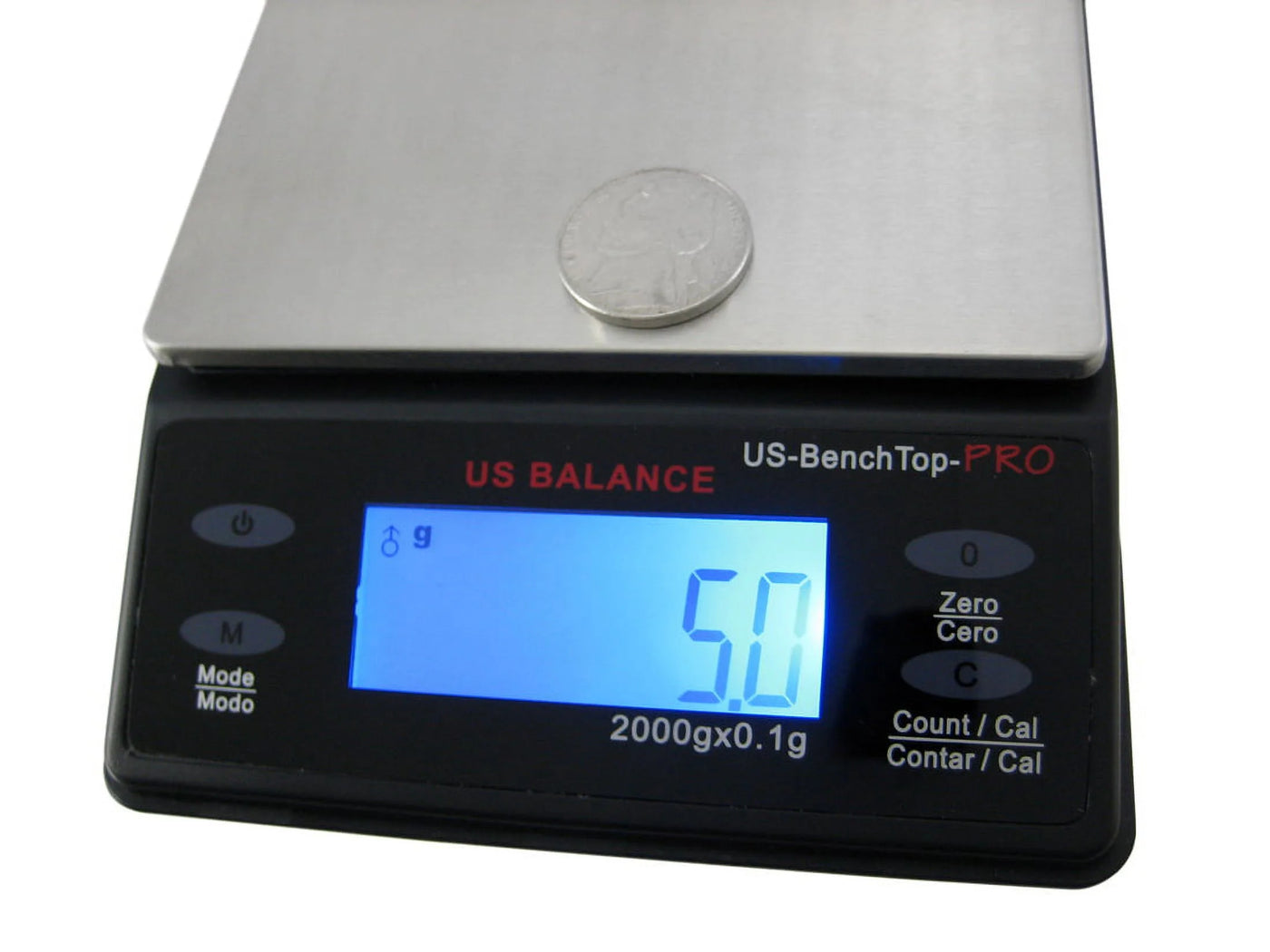 Us Balance Backlit LCD Display Table Scale, 2000 X 0.1gm, Black, for Accurate Kitchen, Food and Portion Weighing