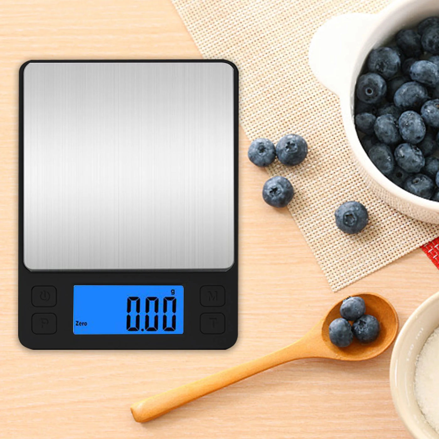 Digital Food Scale Household Digital Scale Weighing for Grams and Ounces Large LCD Display High Precision Measurements 6.6lb for Baking, Cooking