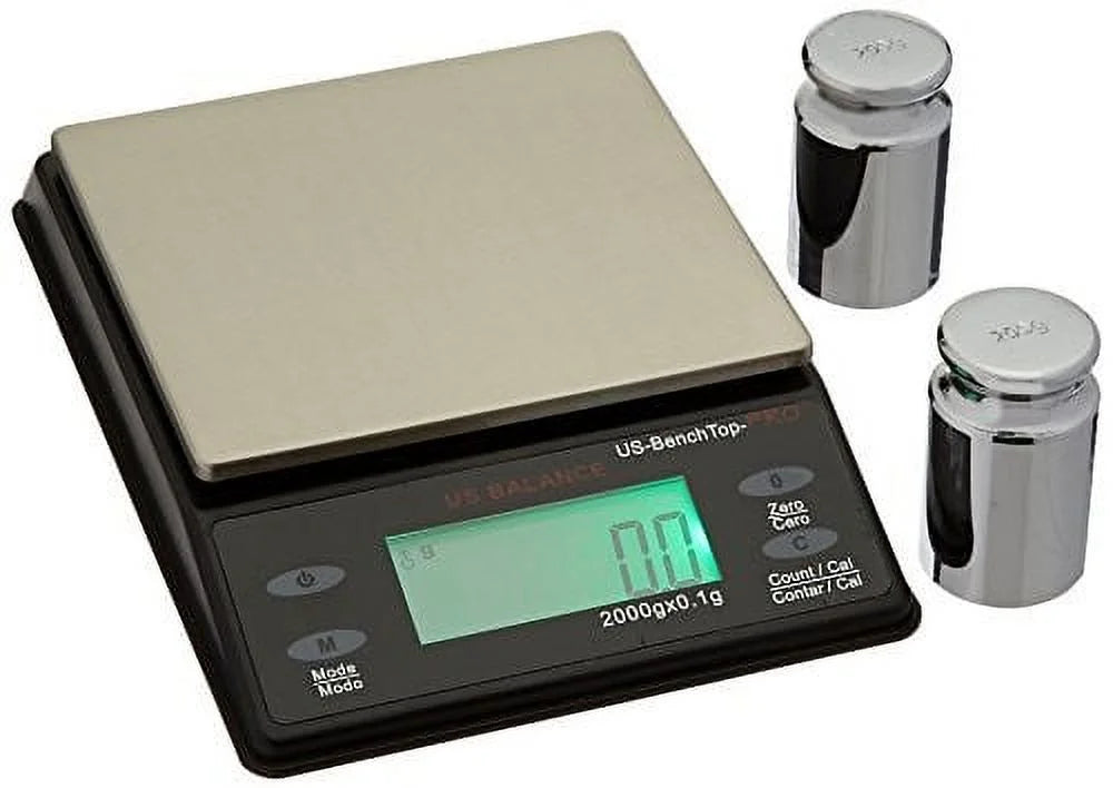 Us Balance Backlit LCD Display Table Scale, 2000 X 0.1gm, Black, for Accurate Kitchen, Food and Portion Weighing
