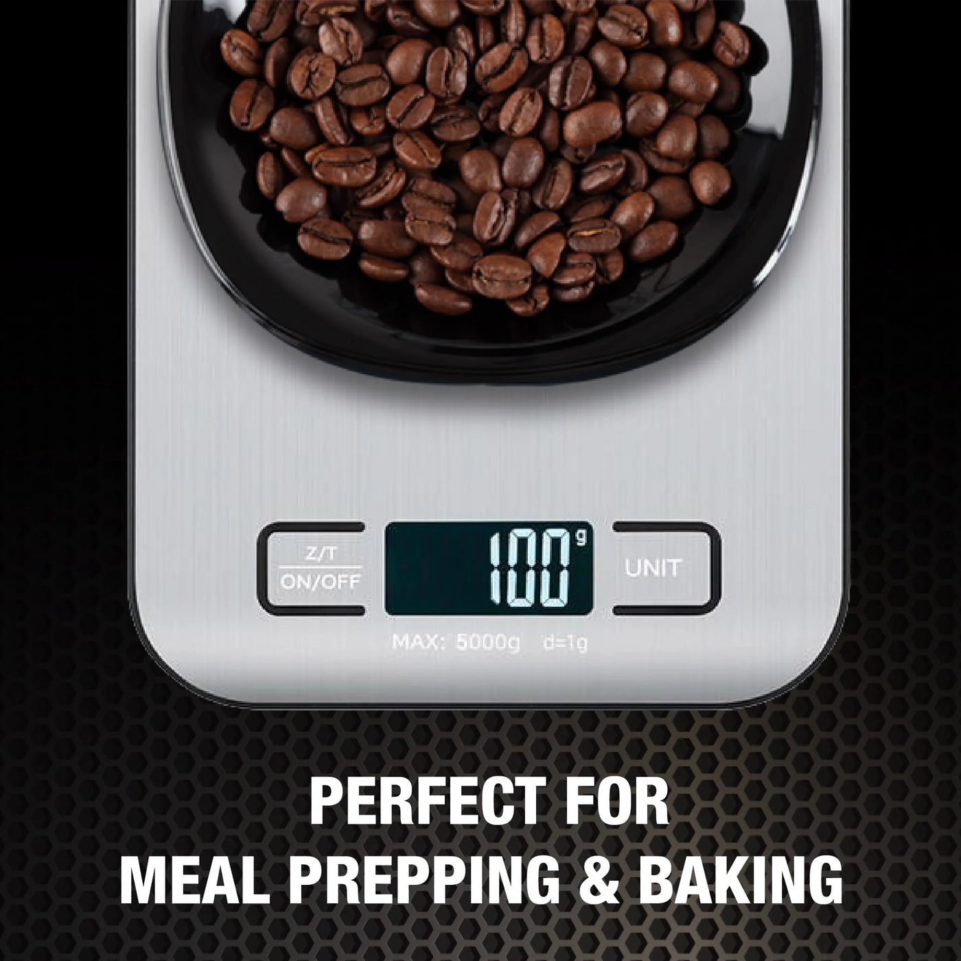Food Scale Silver, for Accurate Kitchen, Food and Portion Weighing, Durable Design for Daily Home Use