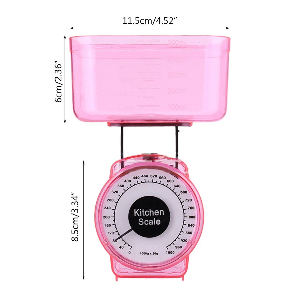 Kitchen Scale Small Mechanical Scale Kitchen for Weighing Food Simple to Use, for Accurate Kitchen, Food and Portion Weighing