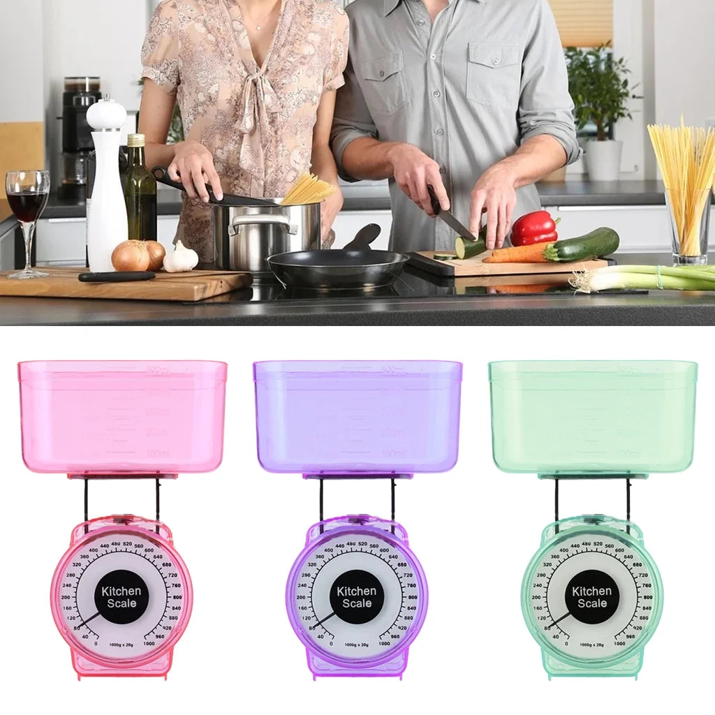 Kitchen Scale Small Mechanical Scale Kitchen for Weighing Food Simple to Use, for Accurate Kitchen, Food and Portion Weighing
