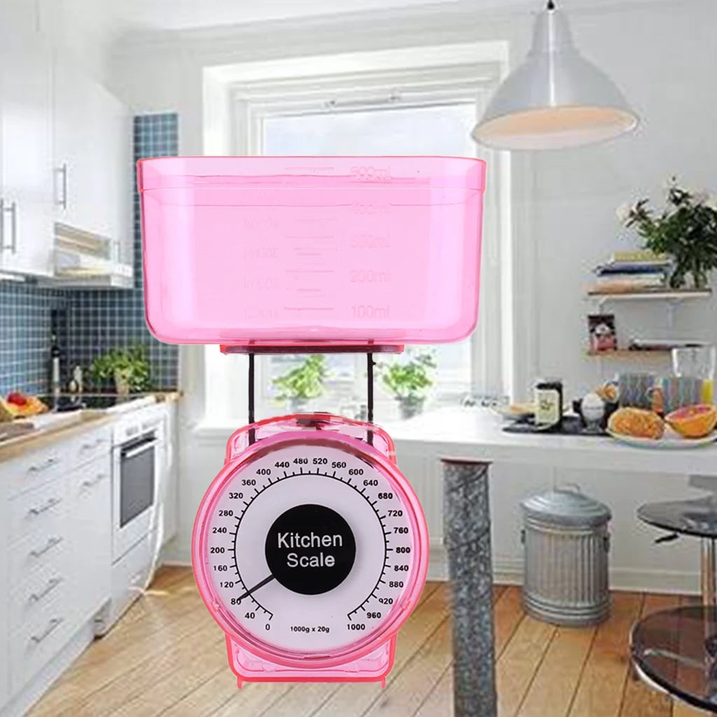Kitchen Scale Small Mechanical Scale Kitchen for Weighing Food Simple to Use, for Accurate Kitchen, Food and Portion Weighing