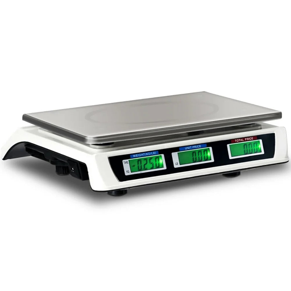 66 Lbs Electronic Price Computing Scale with LCD Screen Display, Commercial Food Meat Weight Scale, for Accurate Kitchen, Food and Portion Weighing