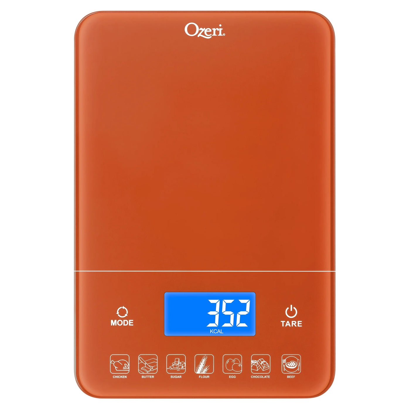 Touch Iii 22 Lbs. (10 Kg) Digital Kitchen Scale with Calorie Counter, in Tempered Glass, for Accurate Kitchen, Food and Portion Weighing