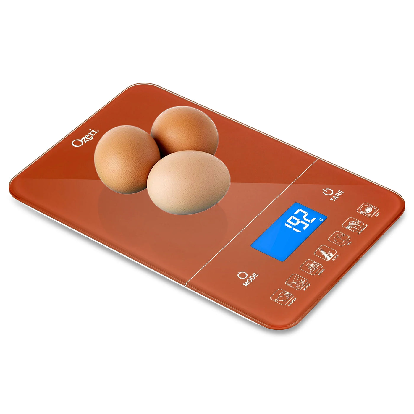 Touch Iii 22 Lbs. (10 Kg) Digital Kitchen Scale with Calorie Counter, in Tempered Glass, for Accurate Kitchen, Food and Portion Weighing