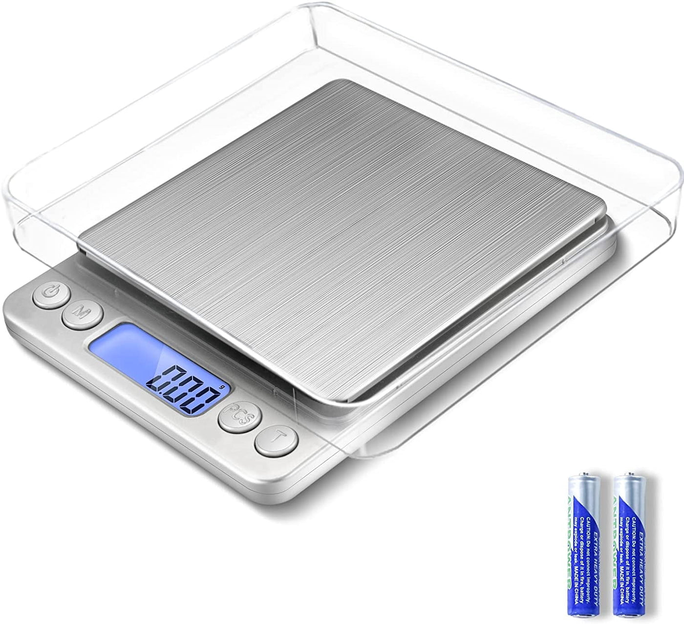 Gram Scale Small Digital Food Scale, 500g By 0.01Gram/0.001Ounce, Accurate Weighting, Multifunction Kitchen Scale for Jewelry/Baking/Soap, 9 Units