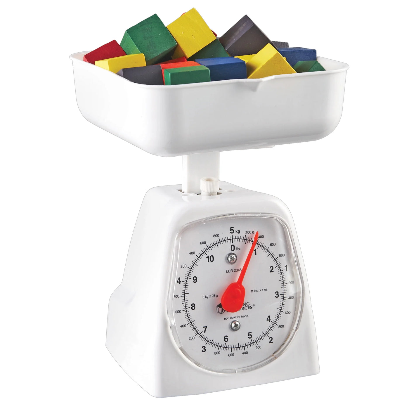 Learning Resources Platform Scale, 5 Kg/11 Lb, for Accurate Kitchen, Food and Portion Weighing, Durable Design for Daily Home Use