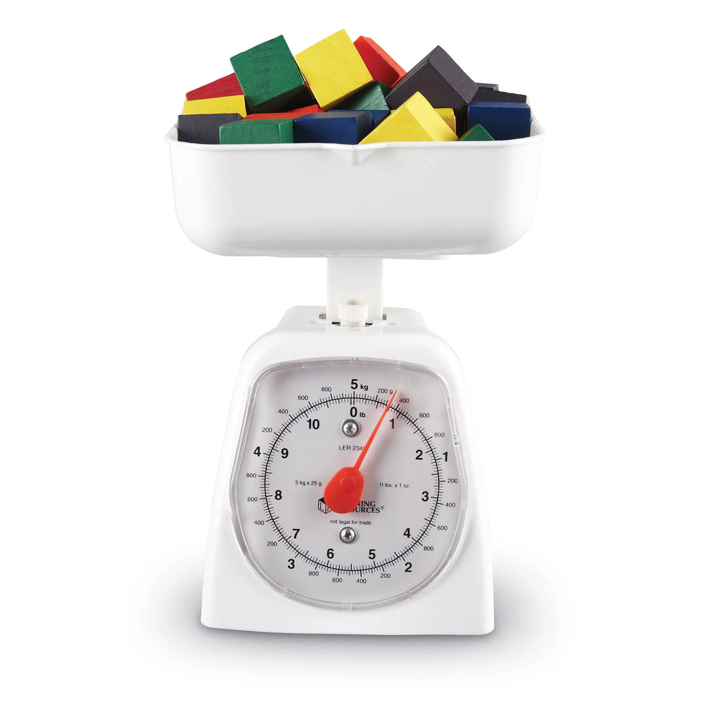 Learning Resources Platform Scale, 5 Kg/11 Lb, for Accurate Kitchen, Food and Portion Weighing, Durable Design for Daily Home Use