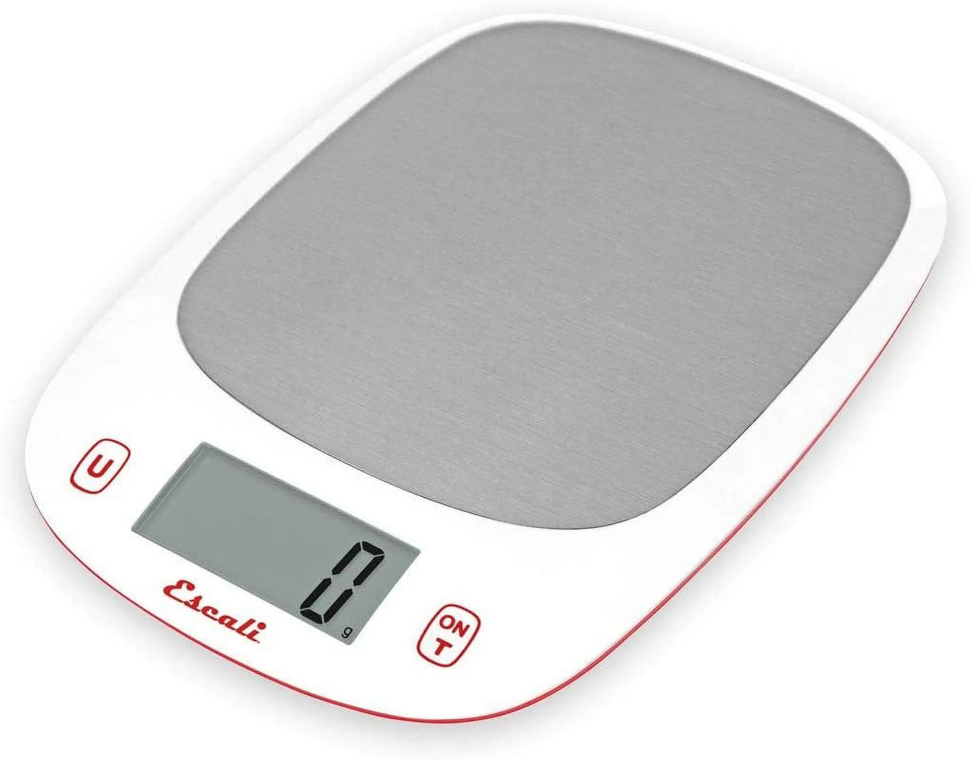 Kitchen, Spice, Baking, Herb Scale w/Tare Function, LCD Digital Display, 11lb Capacity, Red/White, for Accurate Kitchen, Food and Portion Weighing