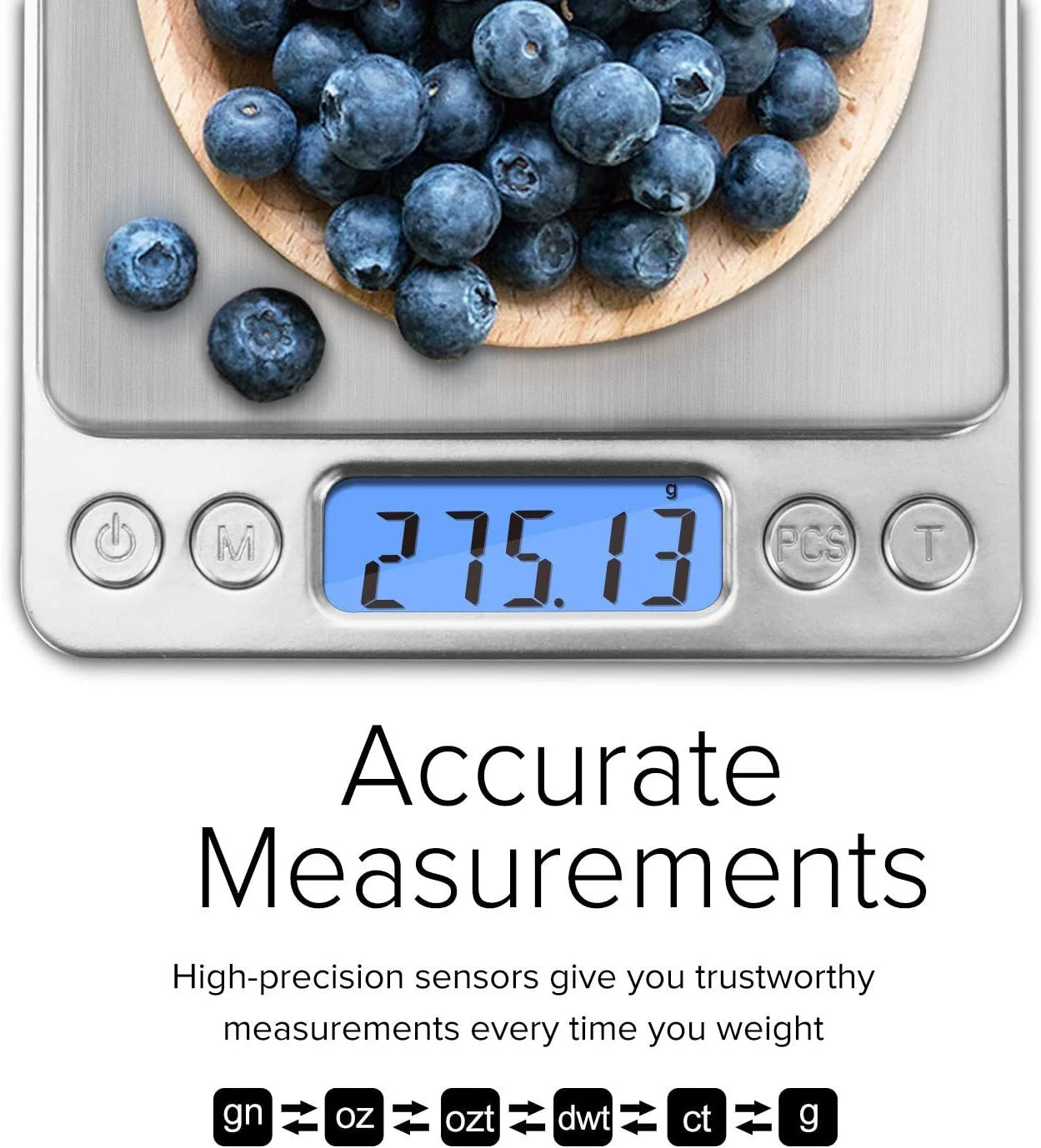 Somnr 500g/ 0.01g Small Pocket Jewelry Scale, Digital Kitchen Scale with 2 Trays, Stainless Steel Gram Scales Weight Gram and Oz, Digital Herb Scale