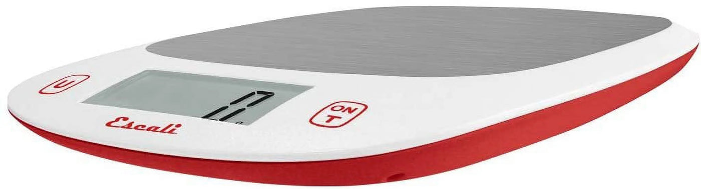 Kitchen, Spice, Baking, Herb Scale w/Tare Function, LCD Digital Display, 11lb Capacity, Red/White, for Accurate Kitchen, Food and Portion Weighing