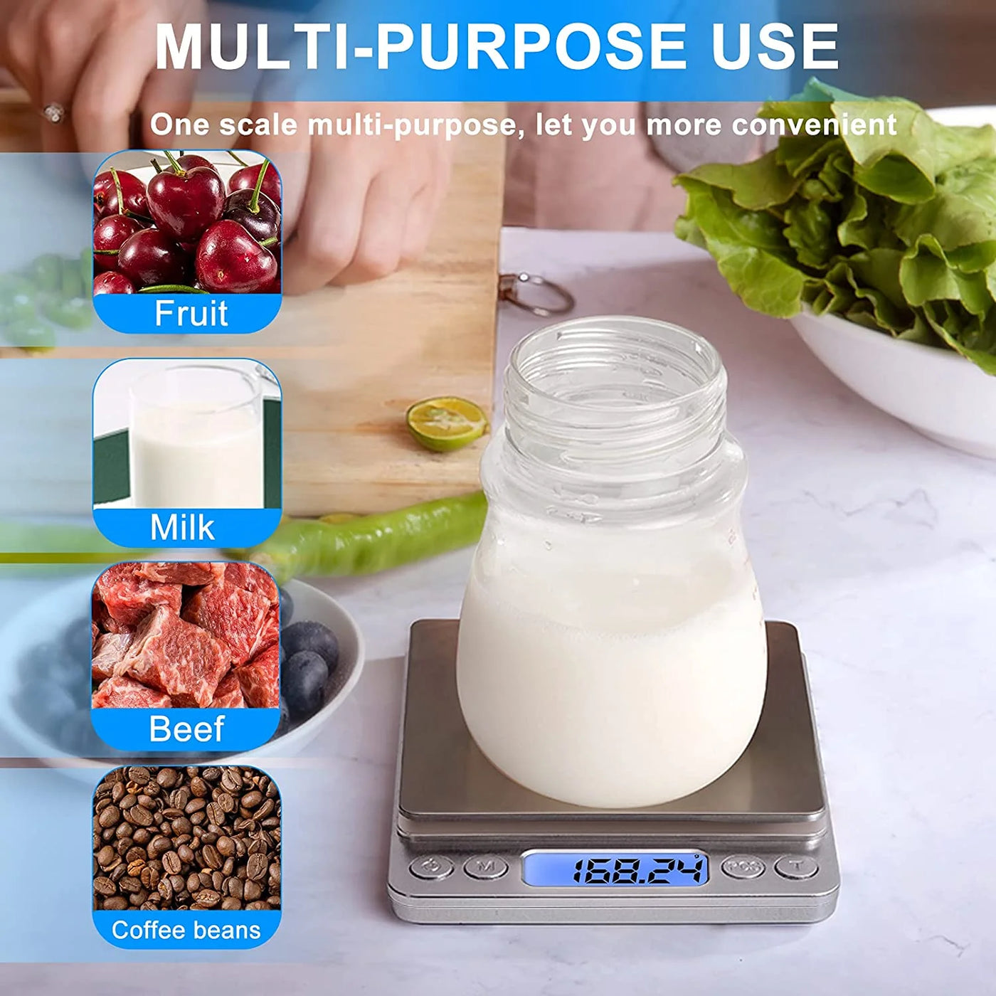 Somnr 500g/ 0.01g Small Pocket Jewelry Scale, Digital Kitchen Scale with 2 Trays, Stainless Steel Gram Scales Weight Gram and Oz, Digital Herb Scale