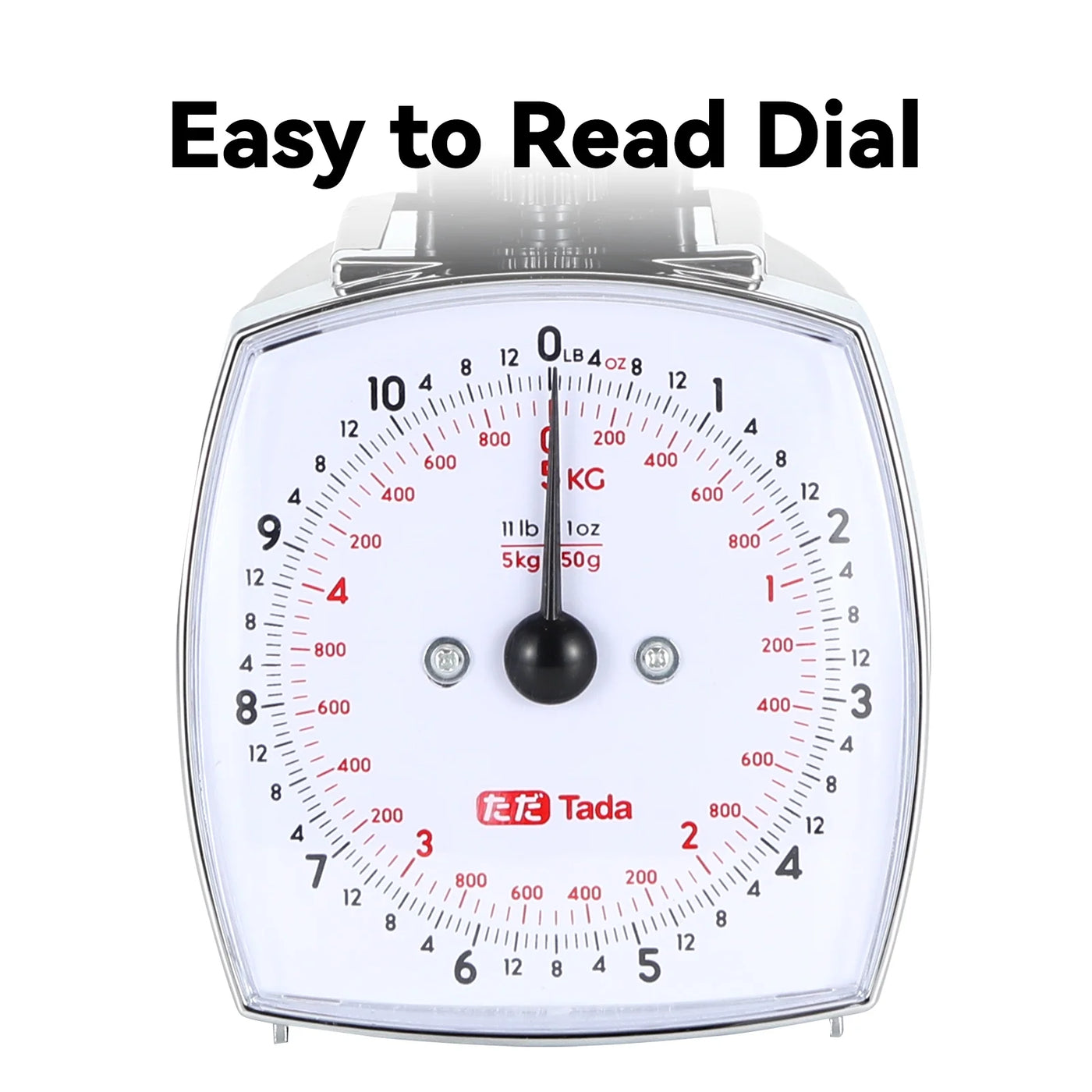 11lb Analog Food Scale Mechanical Dial Kitchen Scale, Removable Measuring Cup, Tare Function, Kitchen Friendly