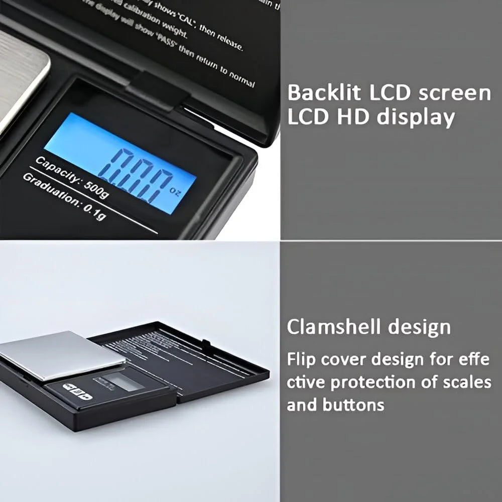 Mini Scale Digital Pocket Scale, 200g X 0.1g, Digital Grams Scale, Food Scale, Jewelry Scale Black, Kitchen Scale