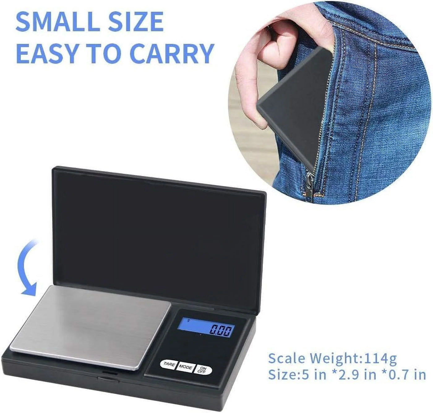 Mini Scale Digital Pocket Scale, 200g X 0.1g, Digital Grams Scale, Food Scale, Jewelry Scale Black, Kitchen Scale