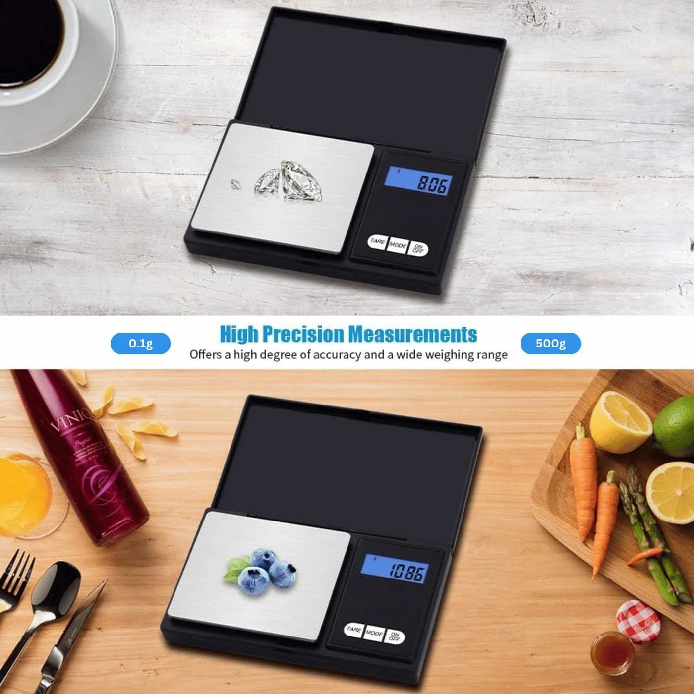 Mini Scale Digital Pocket Scale, 200g X 0.1g, Digital Grams Scale, Food Scale, Jewelry Scale Black, Kitchen Scale