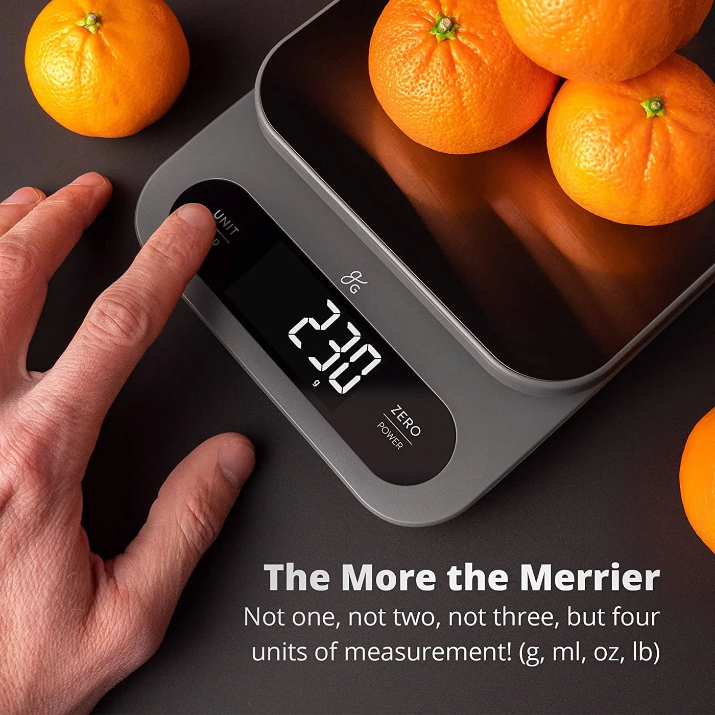 Greater Goods High-capacity Food Scale, Digital Kitchen Scale with LCD Display and Tare Function, for Accurate Kitchen, Food and Portion Weighing