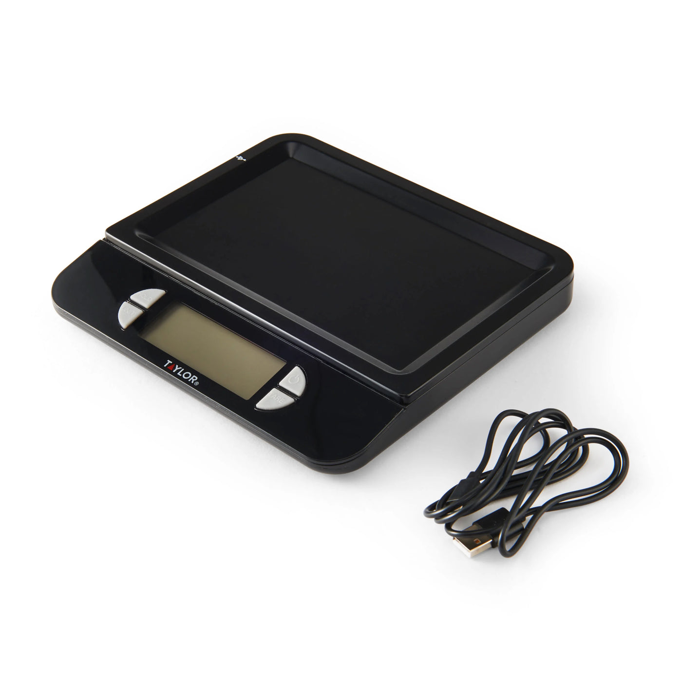 USB Rechargeable Precision Digital Kitchen Scale and Food Scale, 11 Lb. Capacity Black, for Accurate Kitchen, Food and Portion Weighing