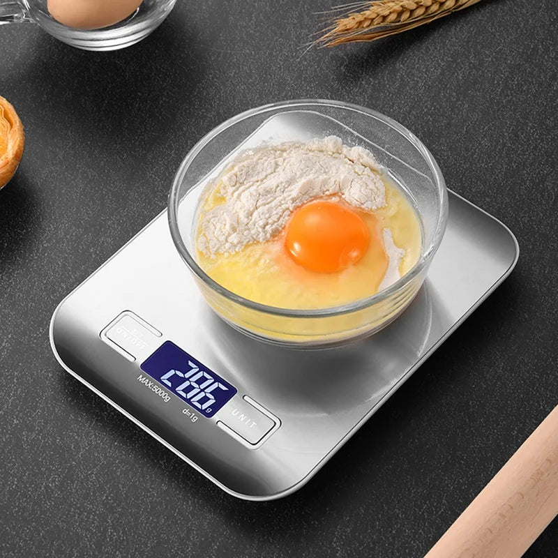 Soul Creat Kitchen Digital Food Scale 11 Lb with LCD Display for Baking Cooking Meal Prep, for Accurate Kitchen, Food and Portion Weighing