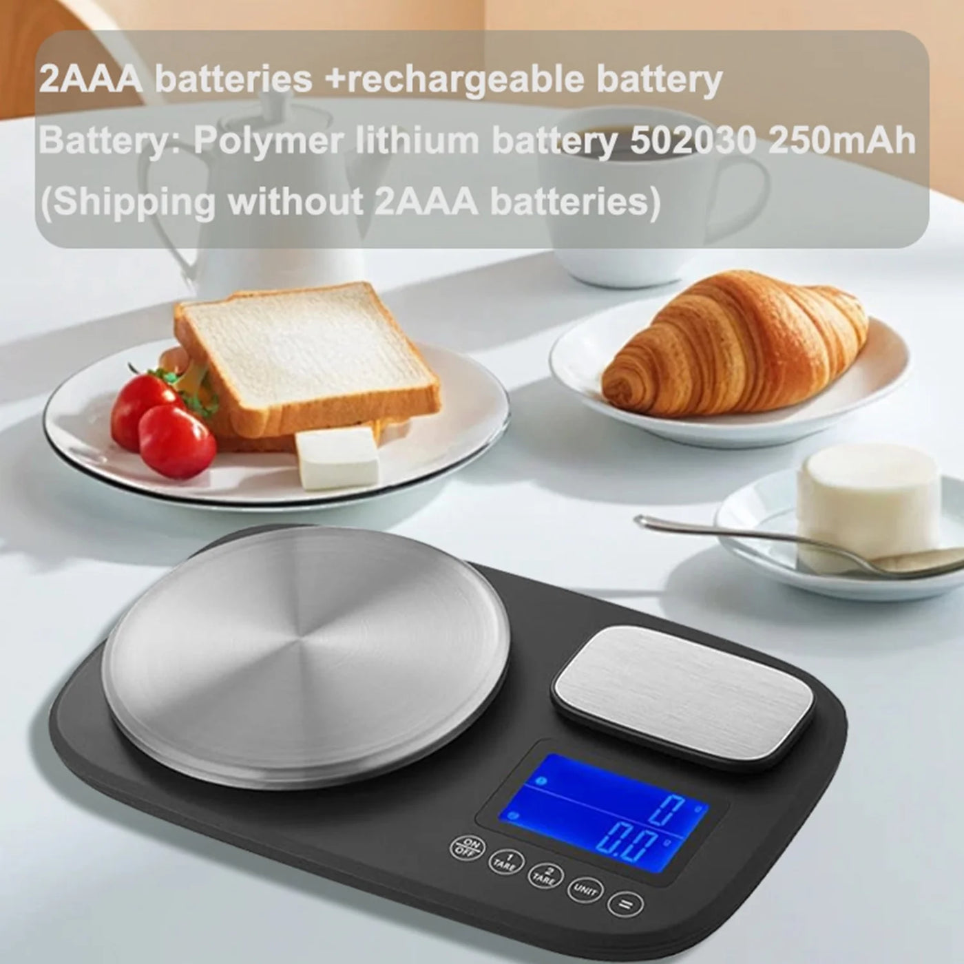 Dual Platform Food Scales for Kitchen, 0.01g/1kg and 1g/10kg Digital Food Scale Grams and Ounces, Dual Accuracy Baking Scale for Sourdough Bread