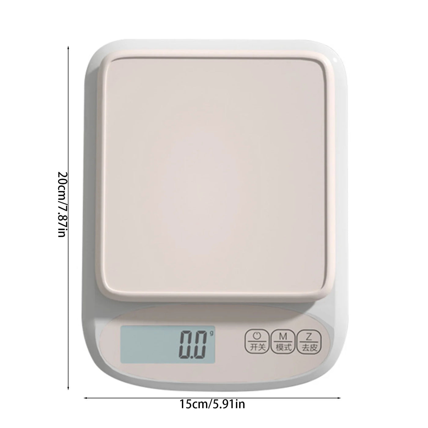 Kitchen Scale 0.1g Precision | Compact Pink Digital Food Weighing Scale | 6000g Capacity | Plastic Mini Coffee Ingredient Baking Scale | 20x15x3cm |