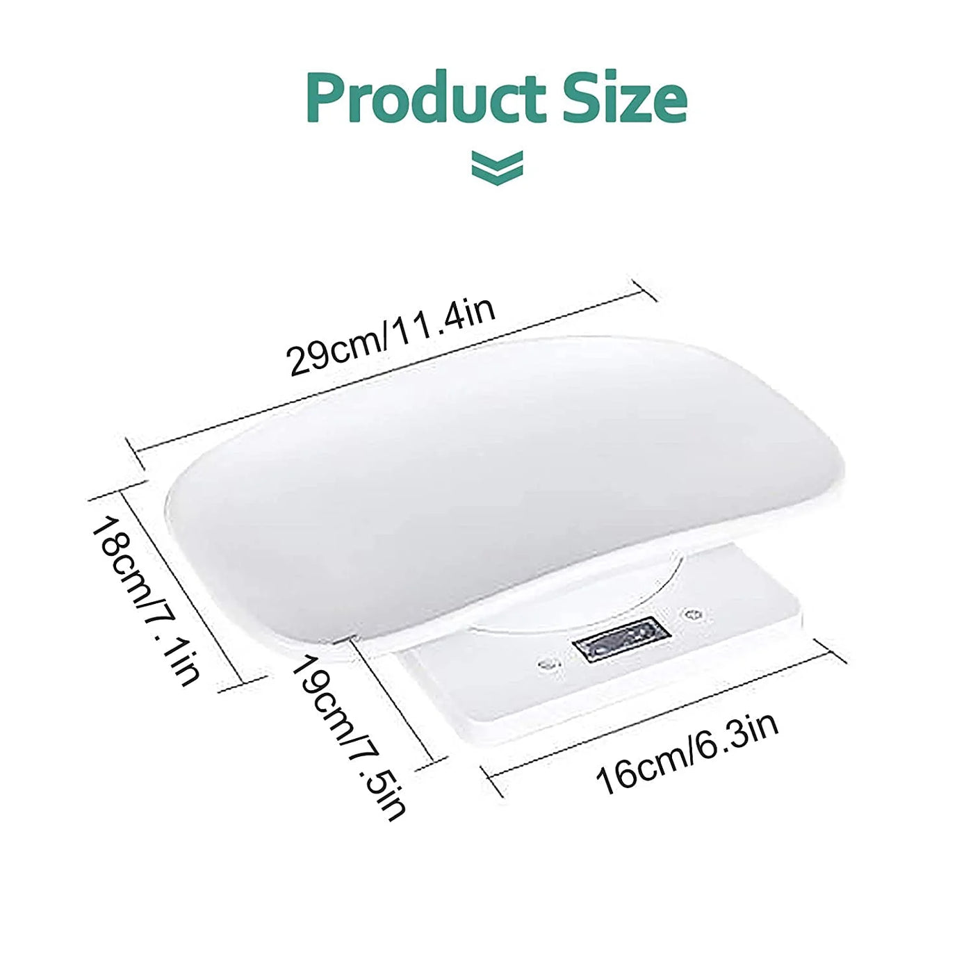 Ideal for Weighing Cats and Smaller Dogs, Portable and Convenient Digital Scale with Auto Shut Off for Pets and Kitchen