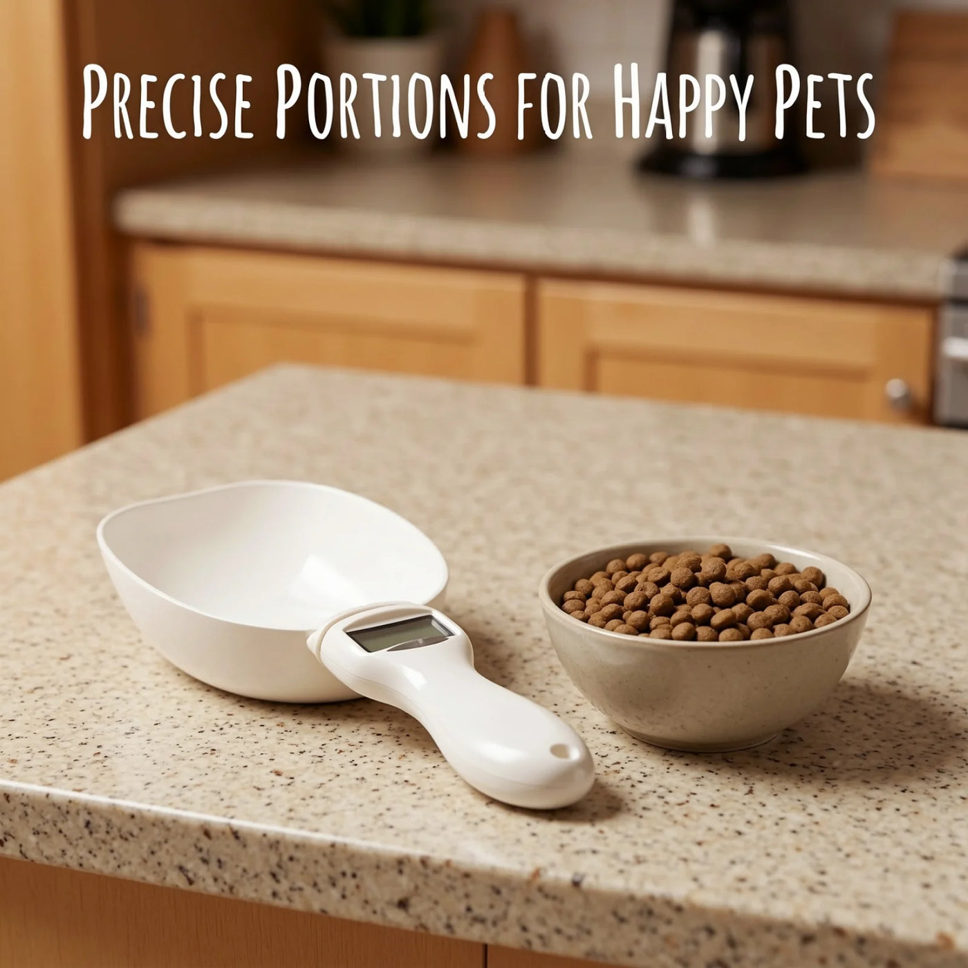 Food Measuring Spoon with Electronic Scale, High Precision Digital Pet Food Scale, Portion Control Weigher, Easy to Clean