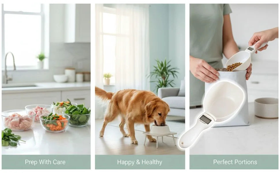 Food Measuring Spoon with Electronic Scale, High Precision Digital Pet Food Scale, Portion Control Weigher, Easy to Clean