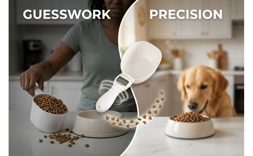 Food Measuring Spoon with Electronic Scale, High Precision Digital Pet Food Scale, Portion Control Weigher, Easy to Clean