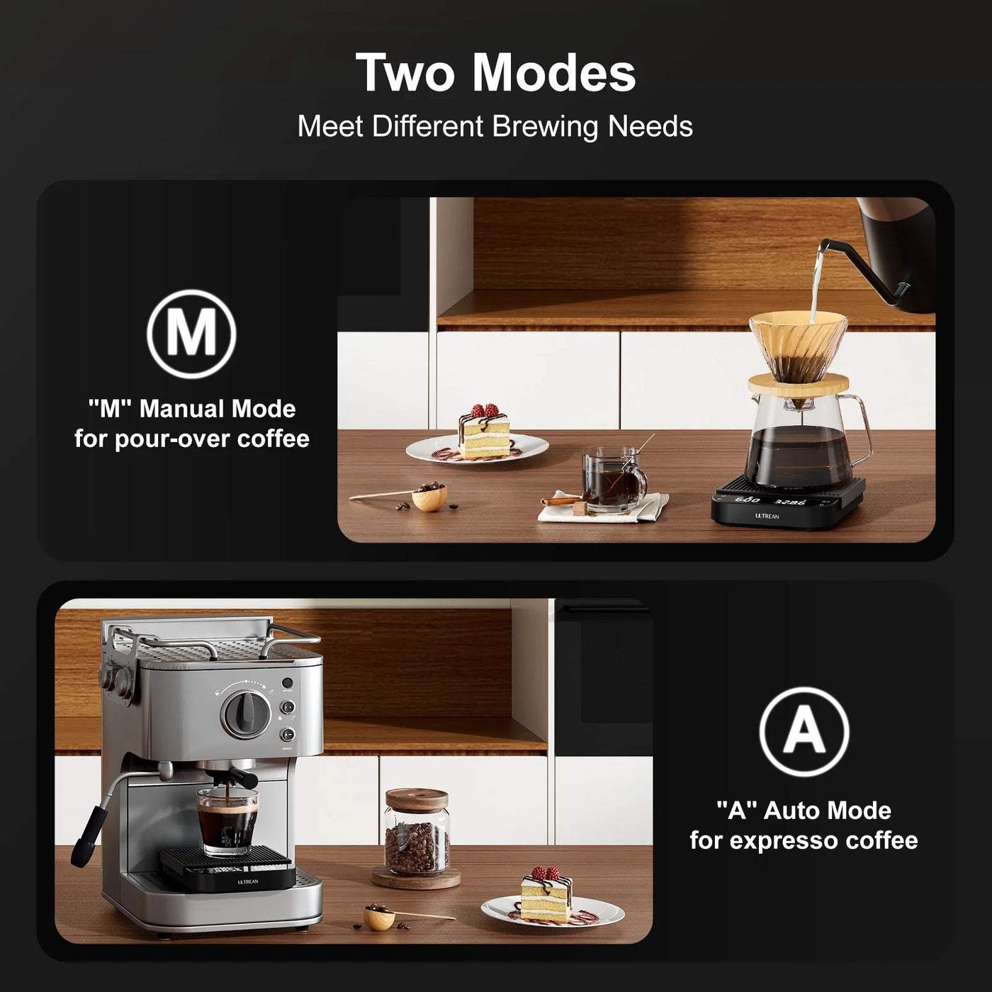 Coffee Scale with Timer, 0.1g/3kg Precision Rechargeable Digital Espresso Scale with LCD Display, Coffee Bean Weighing, Removable Waterproof Cover