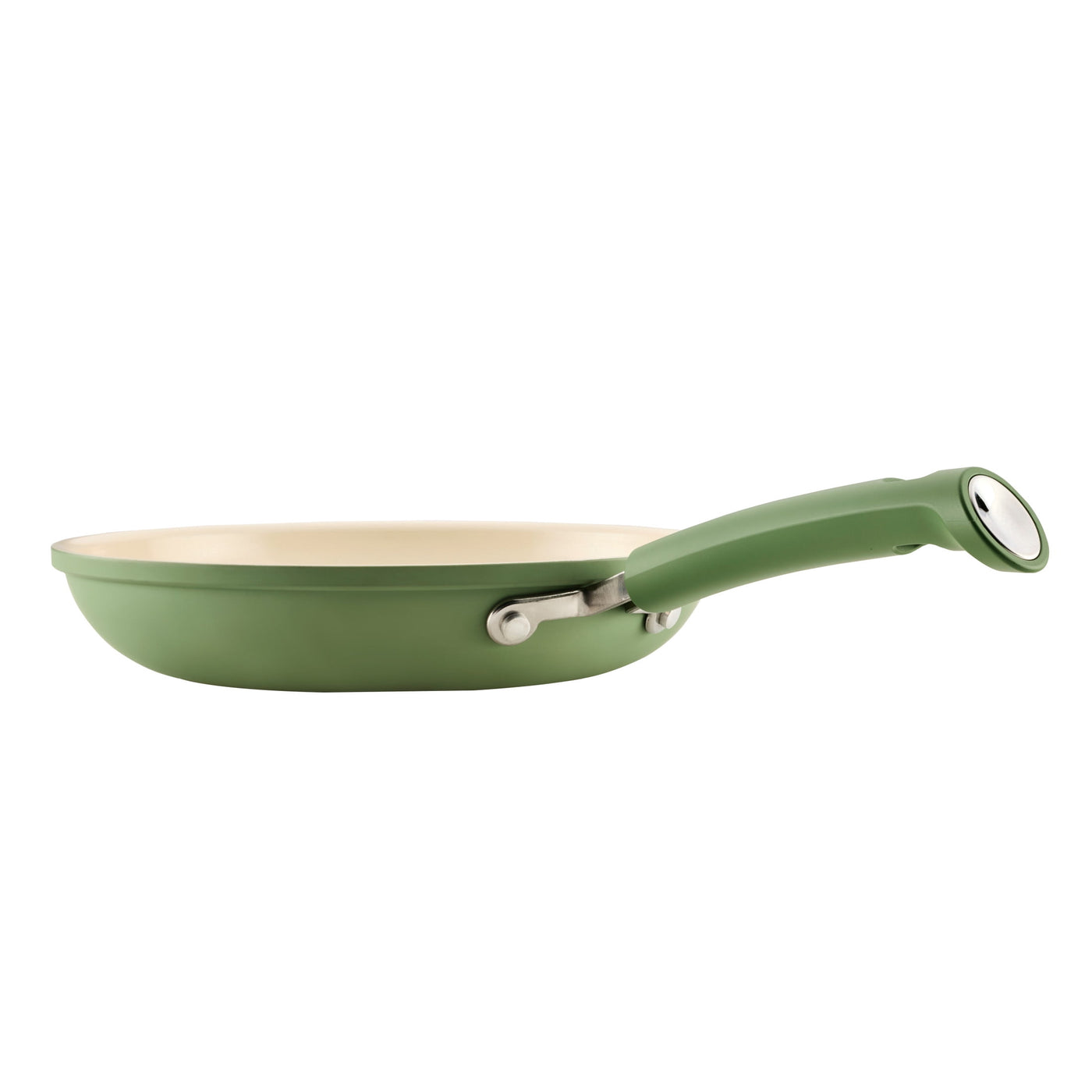 2-Piece Frying Pan Set, Dishwasher and Oven Safe, Matte Olive, for Frying, Boiling and Everyday Home Cooking