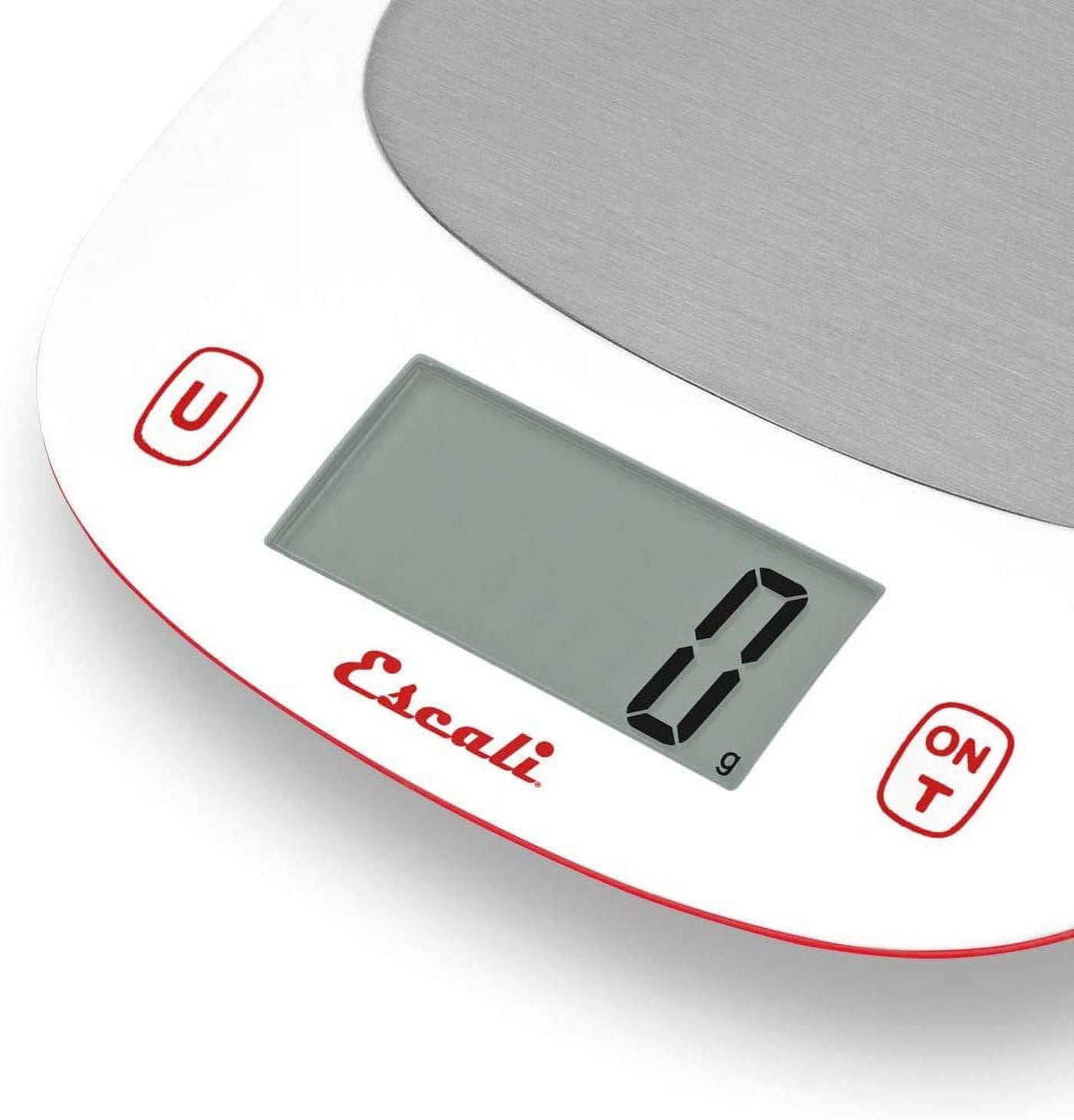Kitchen, Spice, Baking, Herb Scale w/Tare Function, LCD Digital Display, 11lb Capacity, Red/White, for Accurate Kitchen, Food and Portion Weighing
